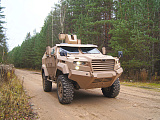 VOLAT is exhibiting the entirely new 4x4 Light Armored Vehicle (LAV) MZKT-490101 