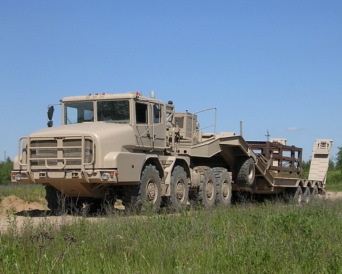 Heavy equipment transporter MZKT-741350+999420+837210, big picture #2