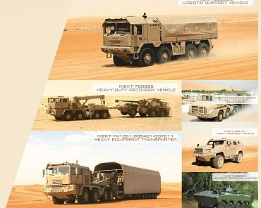 Related photo «‎WHEELED VEHICLES OF MZKT JSC AT THE IDEX-2025 EXHIBITION » №1