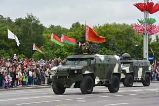 VOLAT's vehicles took part in the parade of the Independence Day Republic of Belarus.