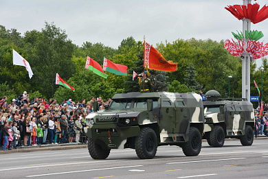 VOLAT's vehicles took part in the parade of the Independence Day Republic of Belarus.