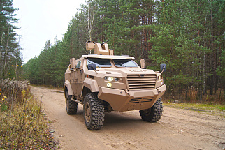 VOLAT is exhibiting the entirely new 4x4 Light Armored Vehicle (LAV) MZKT-490101 