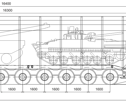 Heavy equipment transporter MZKT-741351+999421+837211, big picture #7