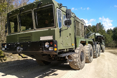 A NEW SEMI-TRAILER TRUCK MZKT-741501-010